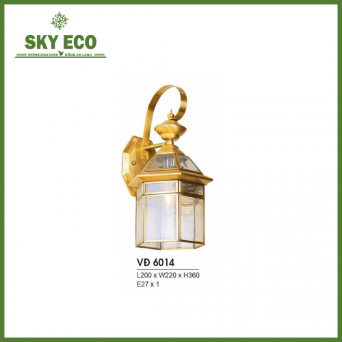 Đèn gắn tường mạ đồng VĐ 6014